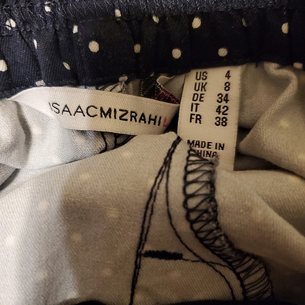 Pantaloncini Corti Isaac Mizrahi - Fantasia Pois Rosa Con Bianco O Nero - Taglie 4-16 - Nuovi Con Etichette